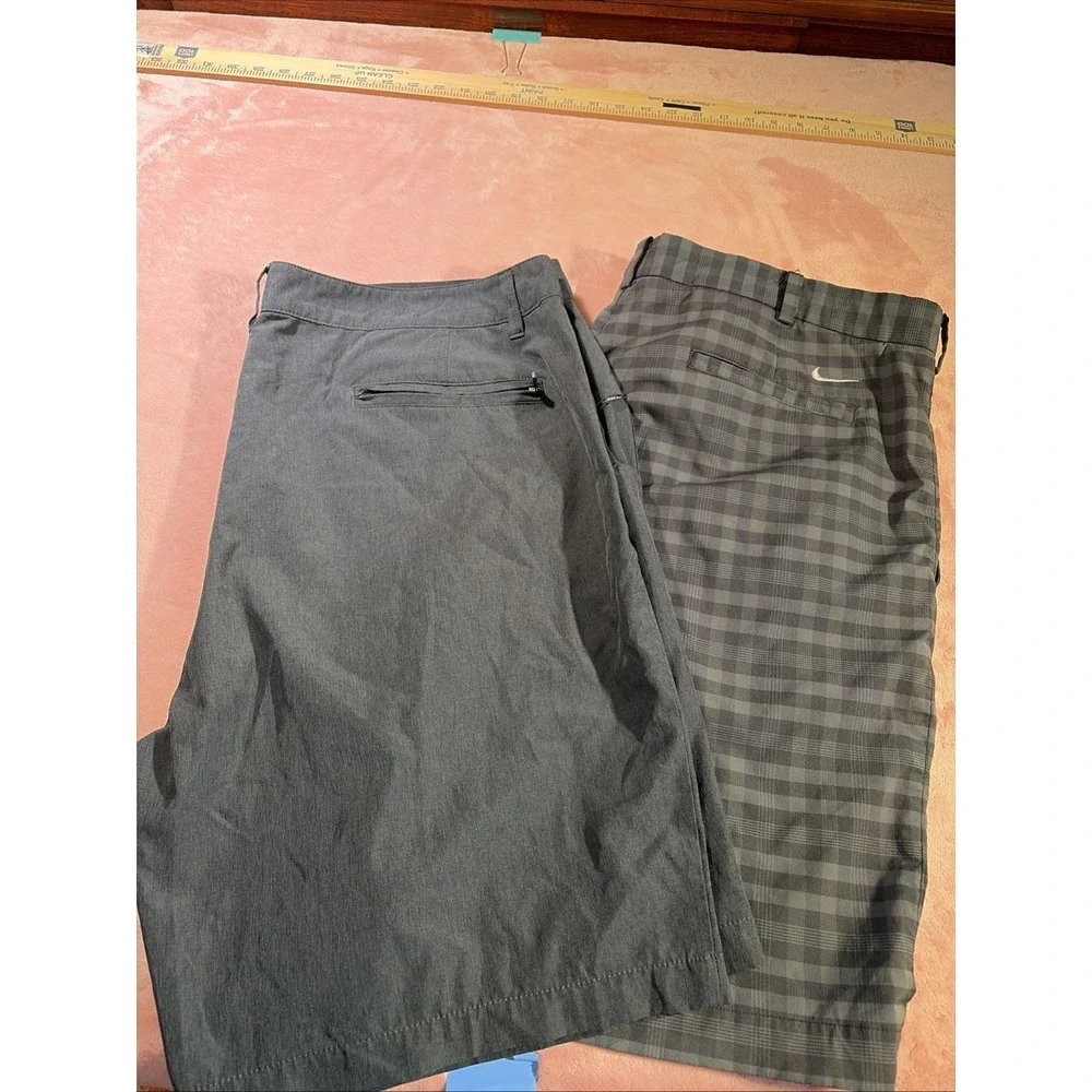 Lot Of Two Men's Sz 40 Golf Casual Shorts. Nike Golf And Nitrous Black